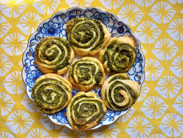 Пиріг «Шпинатні троянди»