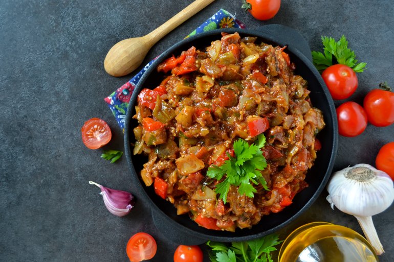 Баклажанова ікра гриль