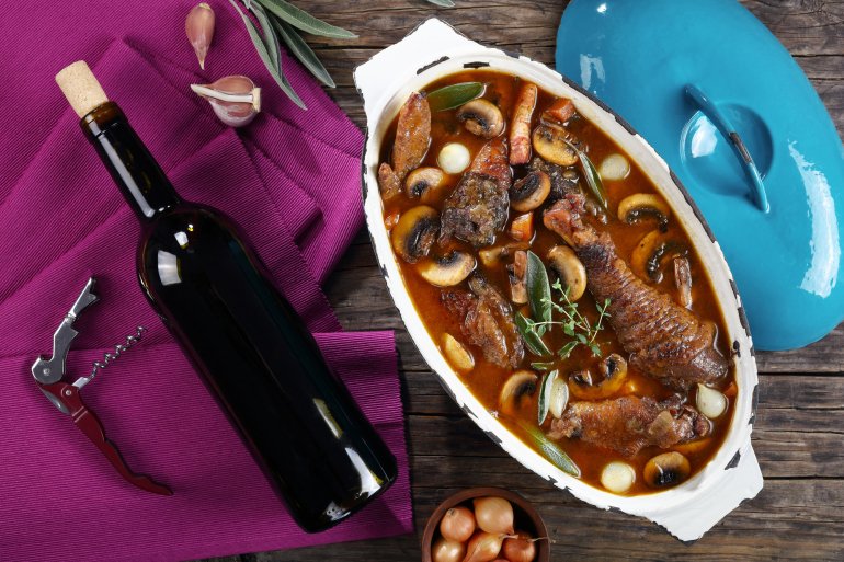 Півень у вині