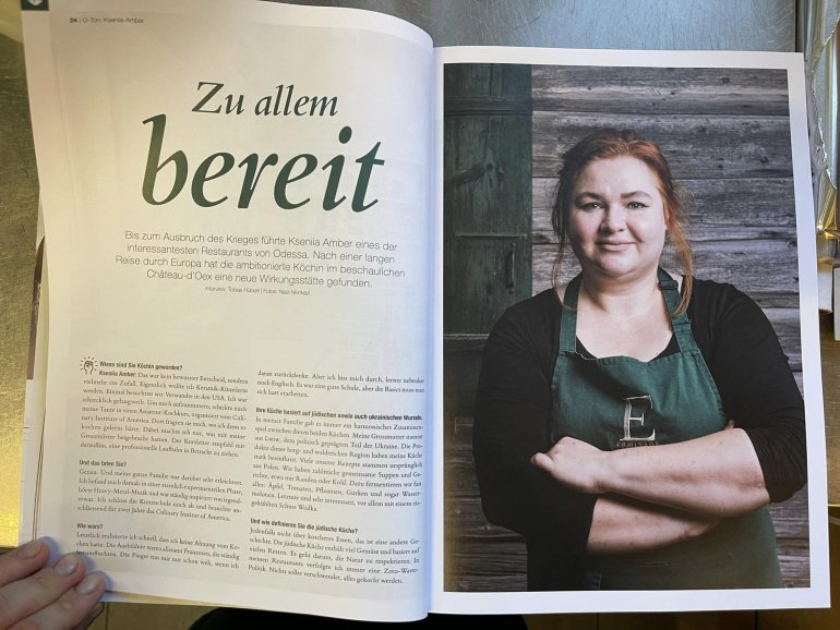 Ксенія Амбер у журналі&nbsp;Salz &amp; Pfeffer&nbsp;© Фото facebook.com/xeniya.amber