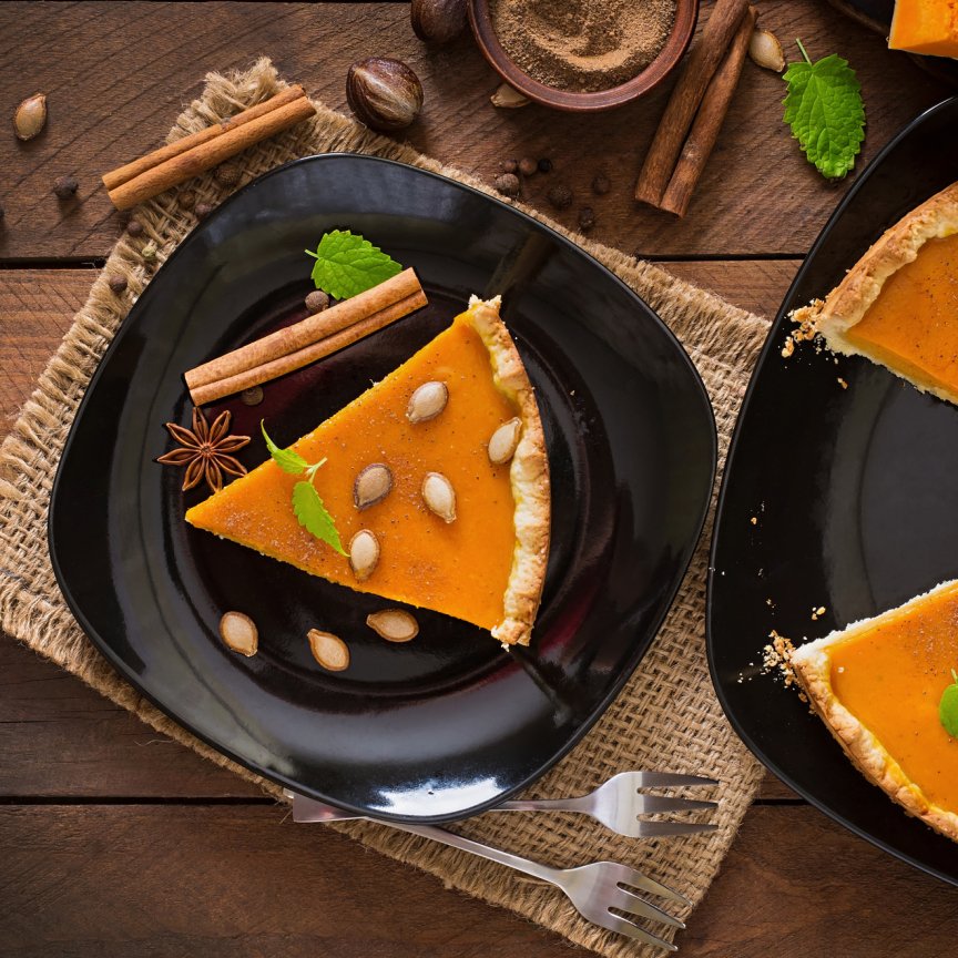 Гарбузовий пиріг з горіхами